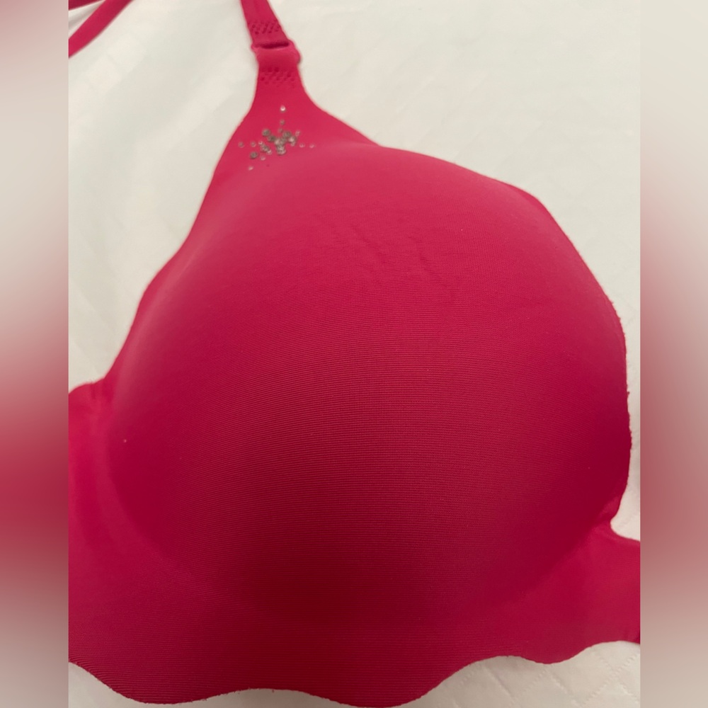 Pink Rhinestone Bra